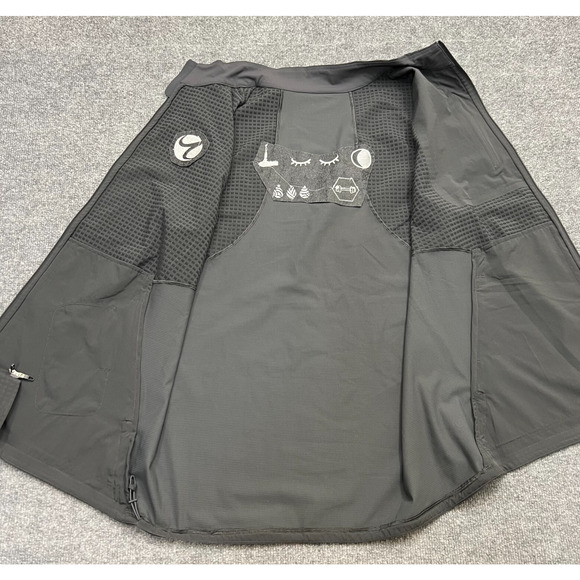 Lululemon Cold Terrain Vest Jacket Mens XL Gray Logo Mock Neck Pockets Full Zip - Picture 7 of 10